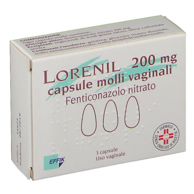 Lorenil 3 Capsule Molli Vag 200 Mg