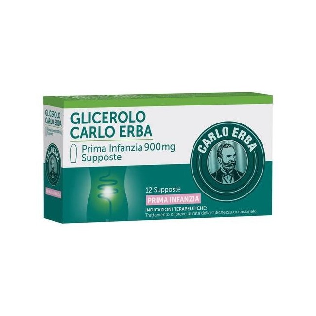 Glicerolo Prima Infanzia 12 Supposte 900 Mg
