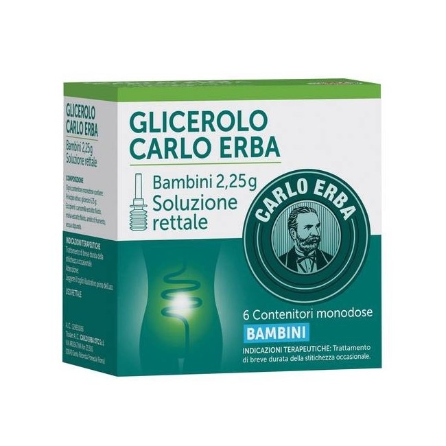 Glicerolo Bambini 6 Microclismi 2,25 G Con Camomilla E Malva