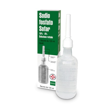 Sodio Fosfato 1 Flacone 120 Ml 16% + 6% Soluzione Rettale Sodio Fosfato 1 Flacone 120 Ml 16% + 6% Soluzione Rettale