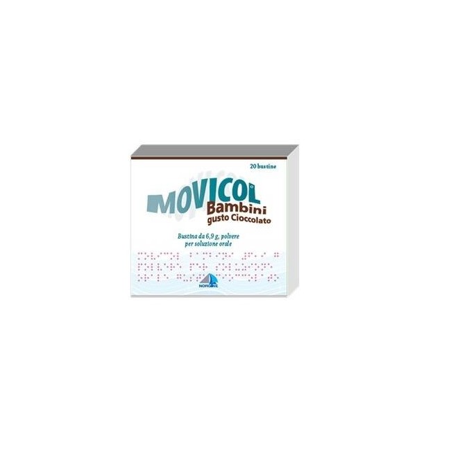Movicol Bambini 20 Buste Polvere Soluzione Orale 6,9 G Cioccolato