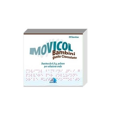 Movicol Bambini 20 Buste Polvere Soluzione Orale 6,9 G Cioccolato Movicol Bambini 20 Buste Polvere Soluzione Orale 6,9 G Cioccolato