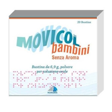 Movicol Bambini 20 Buste Polvere Soluzione Orale 6,9 G Senza Aroma Movicol Bambini 20 Buste Polvere Soluzione Orale 6,9 G Senza Aroma