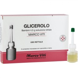 Glicerolo Bambini 6 Contenitori Monodose 4,5 G Soluzione Rettale Con Camomilla E Malva