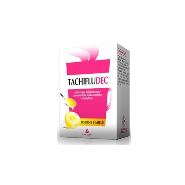Tachifludec Soluzione Orale Polvere 16 Buste Limone Miele 600 Mg + 40 Mg + 10 Mg