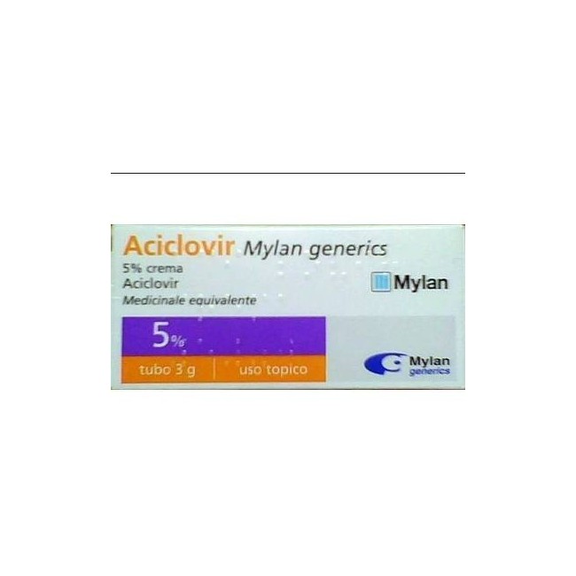 Aciclovir Crema Dermatologica 3 G 5%