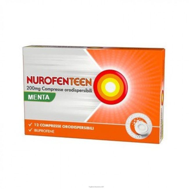 Nurofenteen 12 Compresse Orodispers 200 Mg Menta