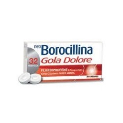 Neoborocillina Gola Dolore 32 Pastiglie 8,75 Mg S/zucchero