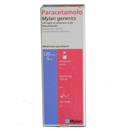Paracetamolo Sciroppo 120 Ml 120 Mg/5 Ml Paracetamolo Sciroppo 120 Ml 120 Mg/5 Ml