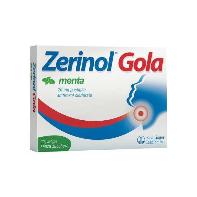 Zerinol Gola Menta 18 Pastiglie 20 Mg