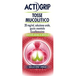 Actigrip Tosse Mucolitico Soluzione Orale Soluzione Flacone 150 Ml 20 Mg/ml