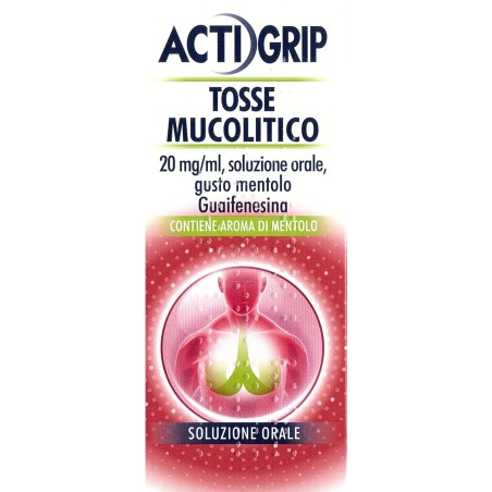Actigrip Tosse Mucolitico Soluzione Orale Soluzione Flacone 150 Ml 20 Mg/ml