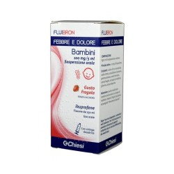 Fluibron Febbre E Dolore Soluzione Orale Sosp 150 Ml 100 Mg/5 Ml Gusto Fragola Senza Zucchero