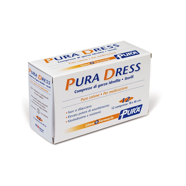 Garza Idrofila Pura Dress 18x40cm 12 Pezzi