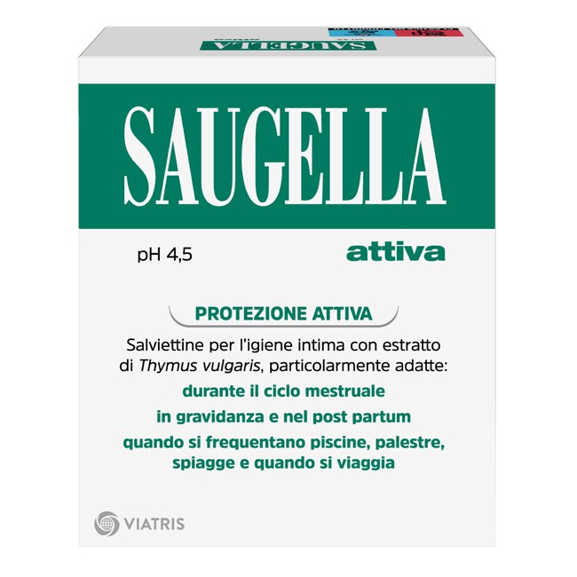 Saugella Attiva Salviettine Detergenti 10 Bustine Saugella Attiva Salviettine Detergenti 10 Bustine