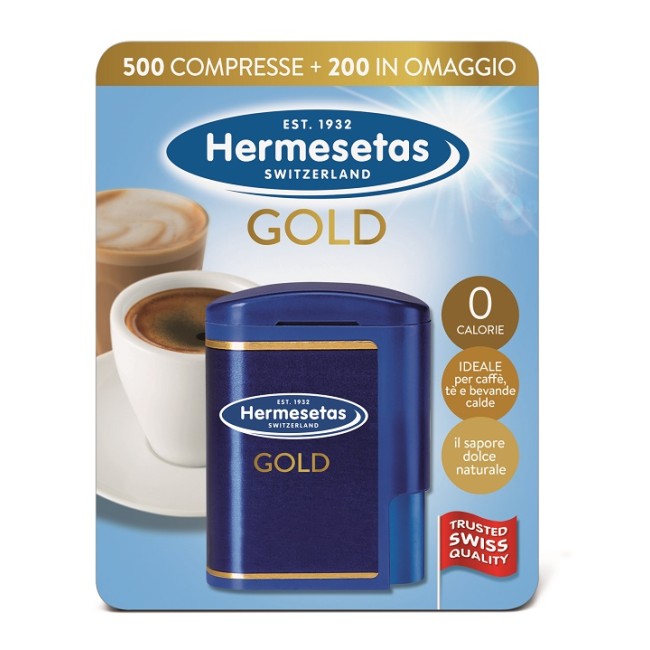 Hermesetas Gold 500+200 Compresse 35 G