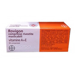 Rovigon 30 Compresse Rivestite Masticabili 30.000ui + 70 Mg