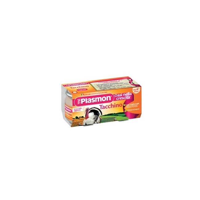 Plasmon Omogeneizzato Tacchino 80 G X 2 Pezzi