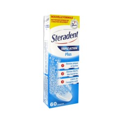 Steradent Triple Action Plus 60 Compresse Pulenti