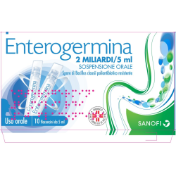Enterogermina Soluzione Orale Sosp 10 Flaconcini 2 Mld 5 Ml