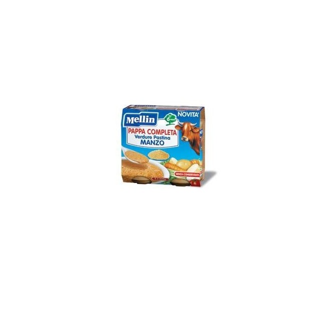 Mellin Pappa Completa Manzo 250 G 2 Pezzi