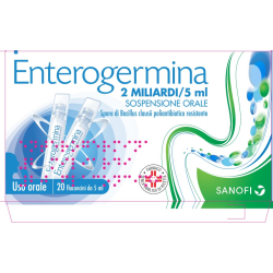 Enterogermina Soluzione Orale Sosp 20 Flaconcini 2 Mld 5 Ml