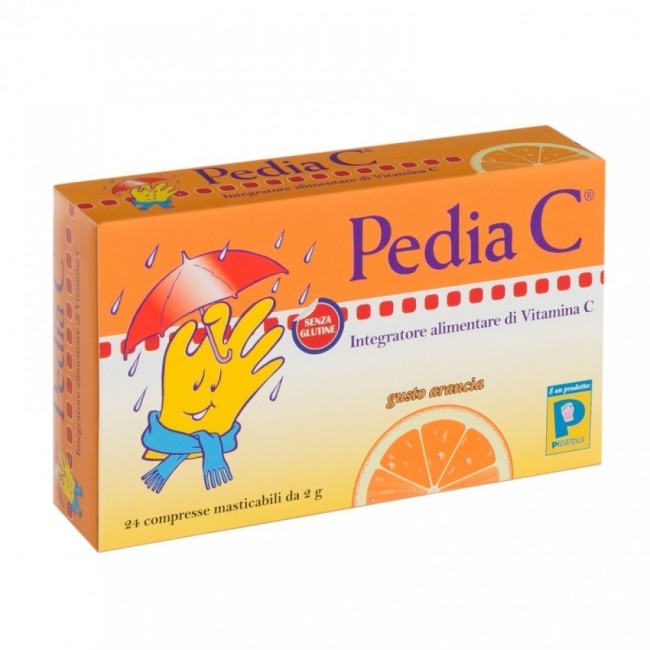 Pedia C Arancia 24 Compresse Masticabili Pedia C Arancia 24 Compresse Masticabili