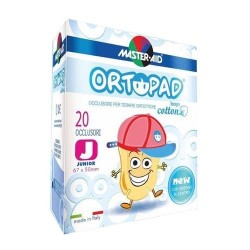 Cerotto Oculare Per Ortottica Ortopad Boys 5x6,7 Cm 20 Pezzi