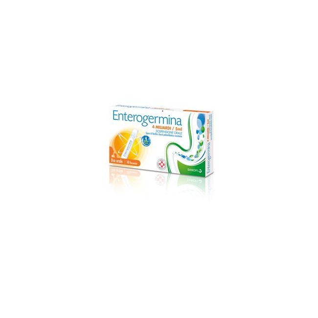 Enterogermina Soluzione Orale Soluzione 10 Flaconcini 4 Mld/5 Ml