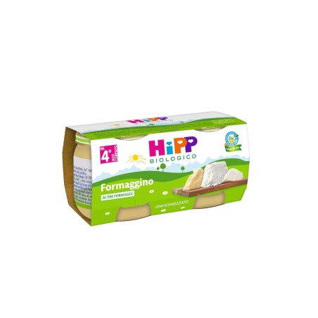 Hipp Bio Omogeneizzato Formaggino Ai Tre Formaggi 2x80 G