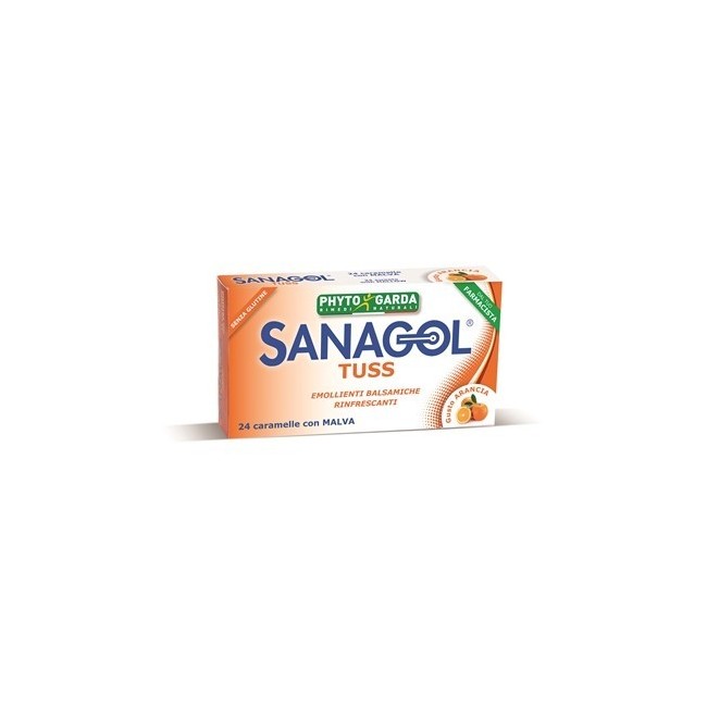 Sanagol Tussis Arancia 24 Caramelle