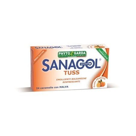 Sanagol Tussis Arancia 24 Caramelle