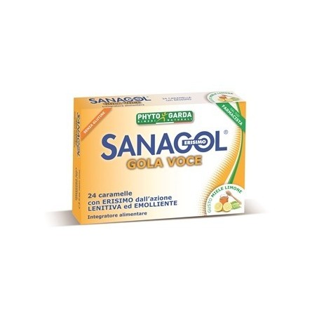 Sanagol Gola Voce Miele Limone 24 Caramelle