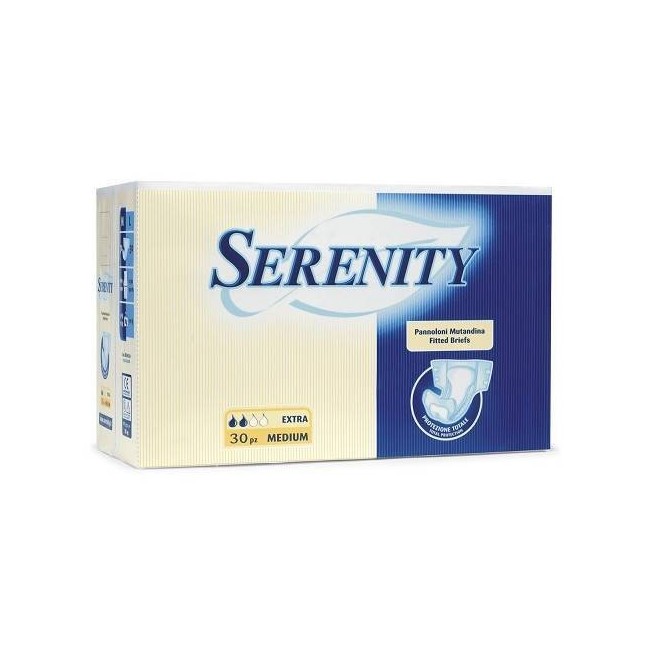Pannolone Per Incontinenza Serenity Classic Extra Taglia Medium 30 Pezzi