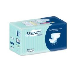Pannolone Per Incontinenza A Mutandina Serenity Classic Super Taglia Medium 30 Pezzi Pannolone Per Incontinenza A Mutandina Serenity Classic Super Taglia Medium 30 Pezzi