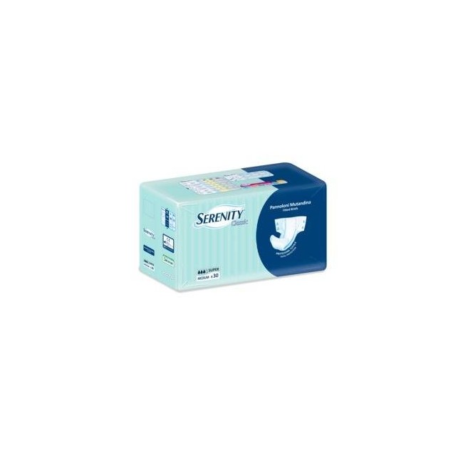 Pannolone Per Incontinenza A Mutandina Serenity Classic Super Taglia Medium 30 Pezzi