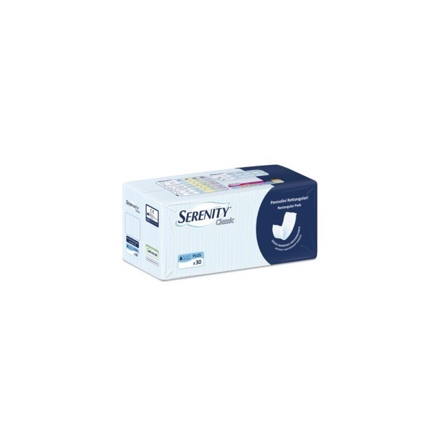 Pannolone Per Incontinenza Rettangolare Senza Barriera Impermeabile Serenity Classic 30 Pezzi