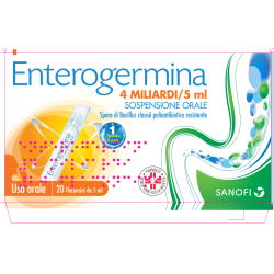 Enterogermina Soluzione Orale Soluzione 20 Flaconcini 4 Mld/5 Ml