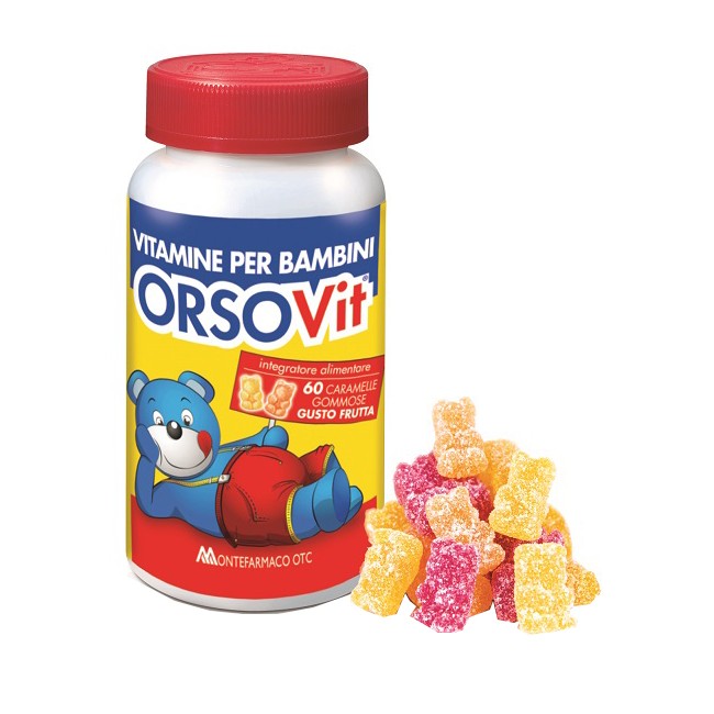 Orsovit Caramelle Gommose Vitamina Bambini Senza Glutine 60 Pezzi Orsovit Caramelle Gommose Vitamina Bambini Senza Glutine 60 Pezzi
