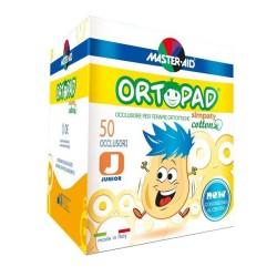 Cerotto Oculare Per Ortottica Ortopad Simpaty Junior 5x6,7 50 Pezzi