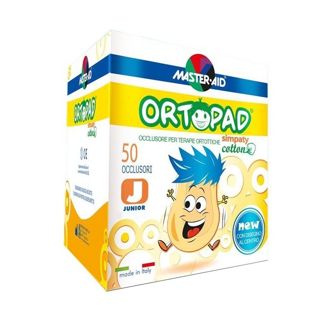 Cerotto Oculare Per Ortottica Ortopad Simpaty Junior 5x6,7 50 Pezzi