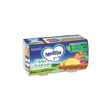 Mellin Omogeneizzato Mela Ananas 100 G 2 Pezzi
