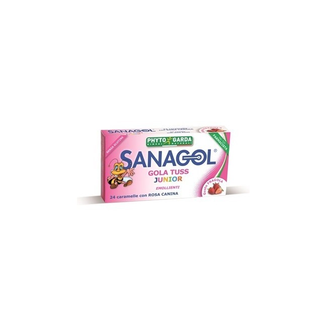 Sanagol Gola Tuss Junior Fragola 24 Caramelle