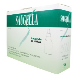 Saugella Lavanda Vaginale Attiva 140 Ml 4 Pezzi