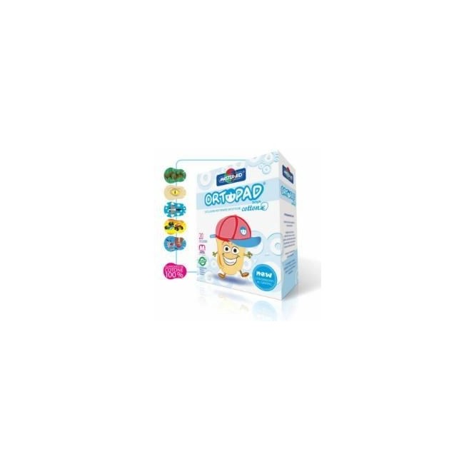Cerotto Oculare Per Ortottica Ortopad Boys M 5,4x7,6 20 Pezzi