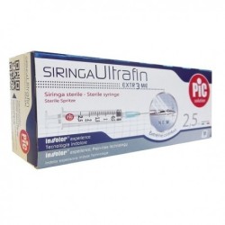 Siringa Pic Sterile Monouso Capacita' 2,5ml Con Ago Gauge14 10 Pezzi
