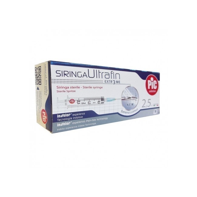 Siringa Pic Sterile Monouso Capacita' 2,5ml Con Ago Gauge14 10 Pezzi Siringa Pic Sterile Monouso Capacita' 2,5ml Con Ago Gauge14 10 Pezzi