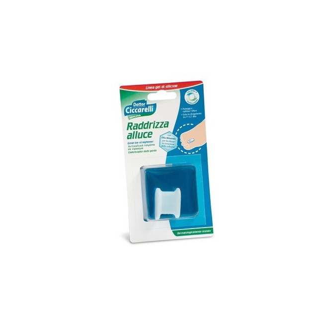 Raddrizza Alluce In Gel Di Silicone Bianco Semitrasparente Sagomata Per Proteggere E Riallineare L'alluce Evitando Lo Sfregament