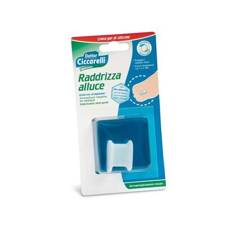 Raddrizza Alluce In Gel Di Silicone Bianco Semitrasparente Sagomata Per Proteggere E Riallineare L'alluce Evitando Lo Sfregament