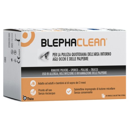 Blephaclean Garze Oculari Sterili A Base Di Acido Ialuronico 20 Pezzi Blephaclean Garze Oculari Sterili A Base Di Acido Ialuronico 20 Pezzi